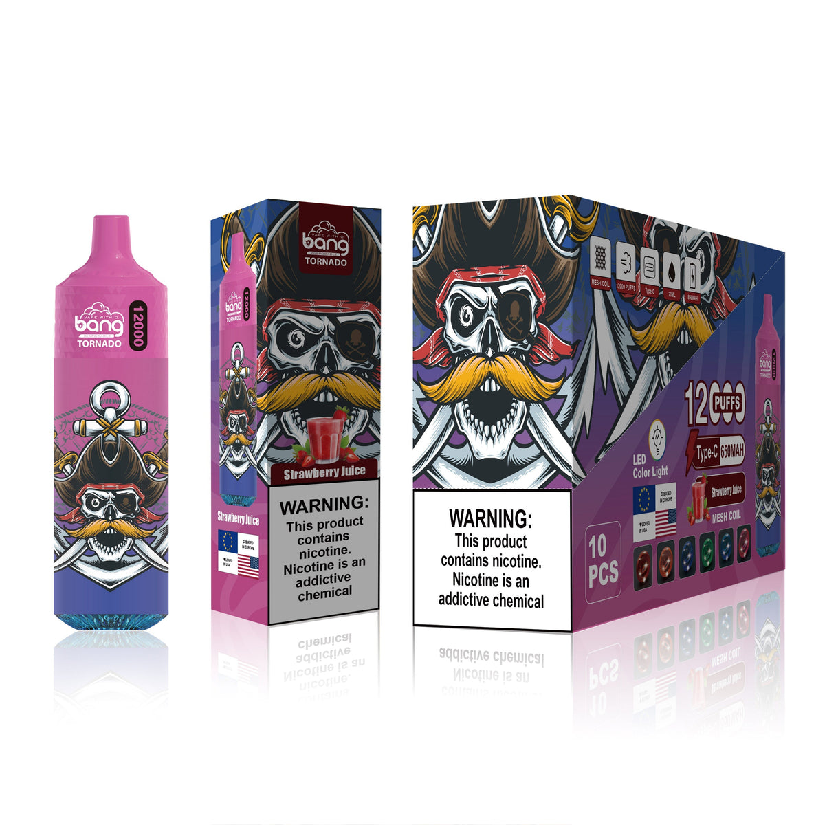 BangKing 12000 Puffs 12K Smart Full Screen Turn Ice 30ML 10ML  850mah Wholesale Disposable Vape Puff 12k Prefilled Pod