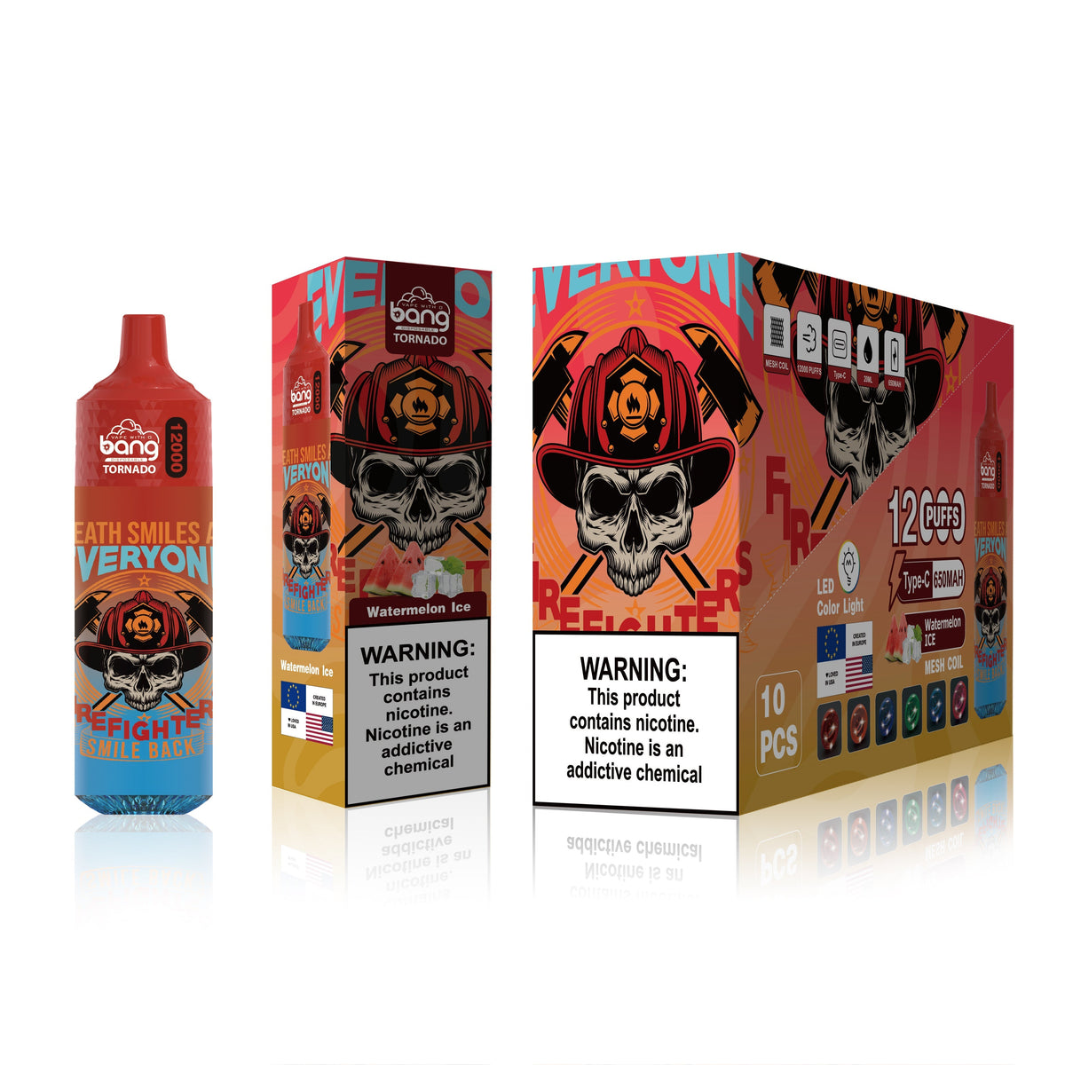BangKing 12000 Puffs 12K Smart Full Screen Turn Ice 30ML 10ML  850mah Wholesale Disposable Vape Puff 12k Prefilled Pod