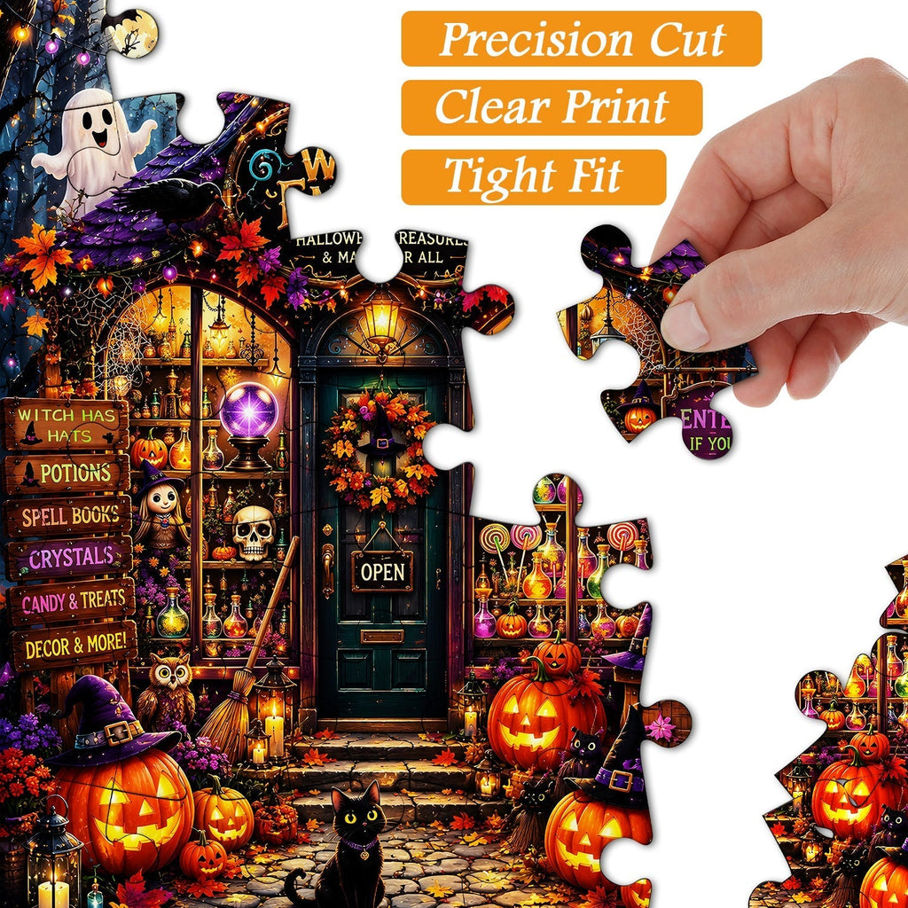Create, Learn, and Enjoy Halloween Together with a Hands-On Puzzle Craft 🎃👨‍👩‍👧‍👦✨