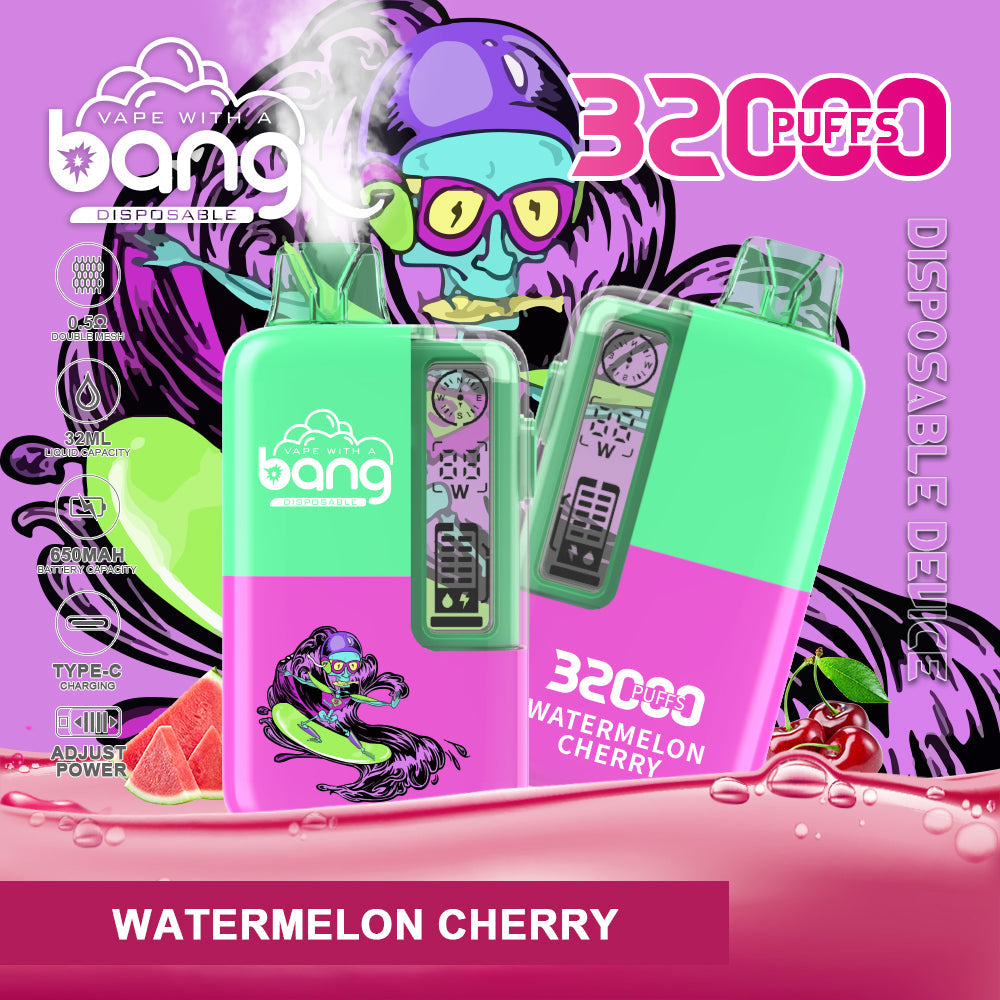 BangKing 32000 Puffs 32K Smart Full Screen Turn Ice Wholesale Disposable Vape Puff 32k Prefilled Pod – 650mAh Battery, 32ml E-liquid, Multiple Nicotine Strength Options  12 Flavors
