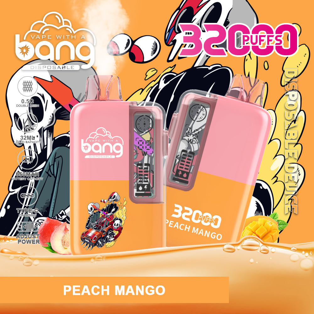 BangKing 32000 Puffs 32K Smart Full Screen Turn Ice Wholesale Disposable Vape Puff 32k Prefilled Pod – 650mAh Battery, 32ml E-liquid, Multiple Nicotine Strength Options  12 Flavors