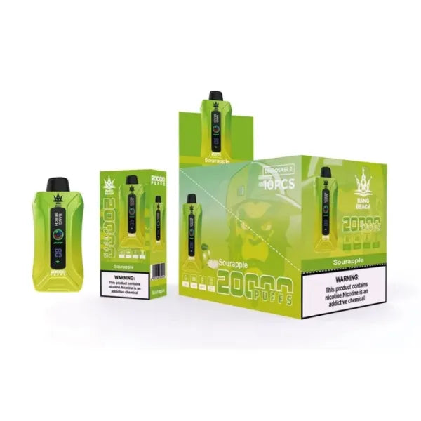 Bang BEACH 20000 Puffs 20K - 35mL 650mAh  5% Nic Salt, Smart Display, 12 Flavors