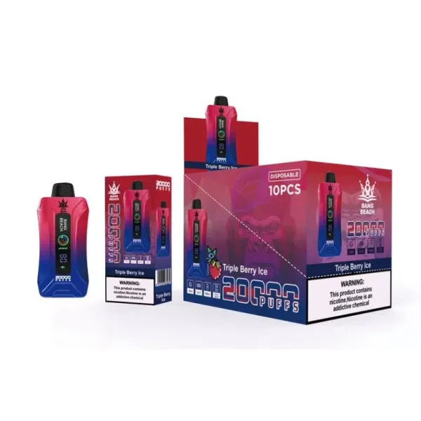 Bang BEACH 20000 Puffs 20K - 35mL 650mAh  5% Nic Salt, Smart Display, 12 Flavors