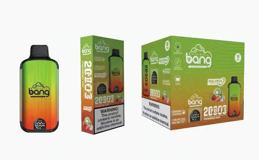 Bang 20000 Puffs Vape 20K Disposable Vape Pen(0% to 5% Nicotine)E Cigarette Prefilled 25ml 650mAh Battery 12 Flavors