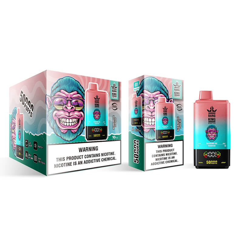 Bang King 50000 Puffs Disposable Vape(0% to 5% Nicotine) - 50ml E-Liquid, 850mAh Battery