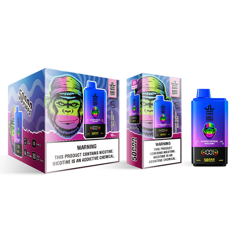 Bang King 50000 Puffs Disposable Vape(0% to 5% Nicotine) - 50ml E-Liquid, 850mAh Battery