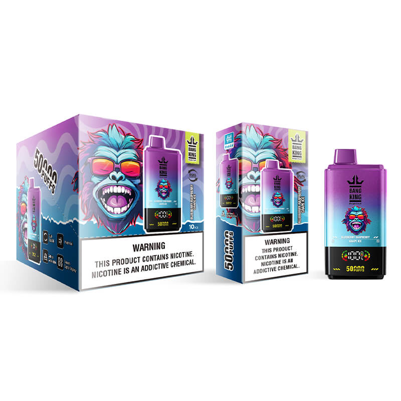 Bang King 50000 Puffs Disposable Vape(0% to 5% Nicotine) - 50ml E-Liquid, 850mAh Battery