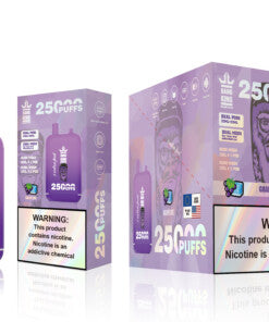 Bang King 25000 Puffs - 46mL Dual Tank (0% to 5% Nicotine) 650mAh Battery ，12 Flavors