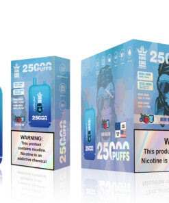Bang King 25000 Puffs 25 K - 46mL Dual Tank (0% to 5% Nicotine) 650mAh Battery 12 Flavors
