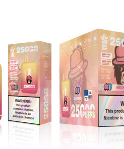 Bang 25000 Puffs Dual Mesh Coil Pod Rechargeable E Cigarette Disposable Vapes Bang King 25k Puff - 46mL pre-filled e-liquid Dual Tank (0% to 5% Nicotine);650mAh Battery 12 Flavors
