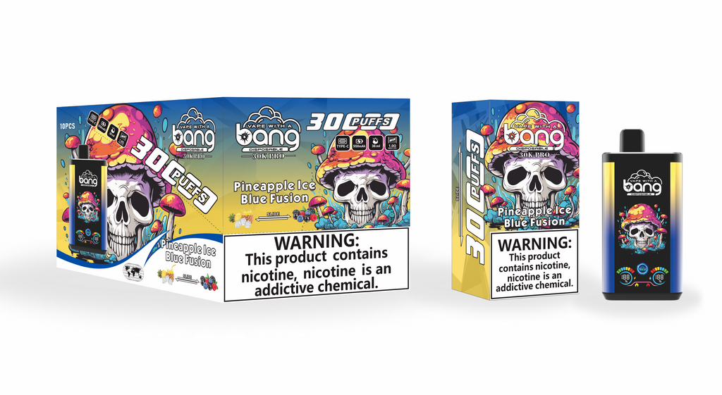 BangKing 30K Puffs Smart Full Screen Turn Ice Wholesale Disposable Vape Puff 30k Prefilled Pod-850mah  16 Flavors