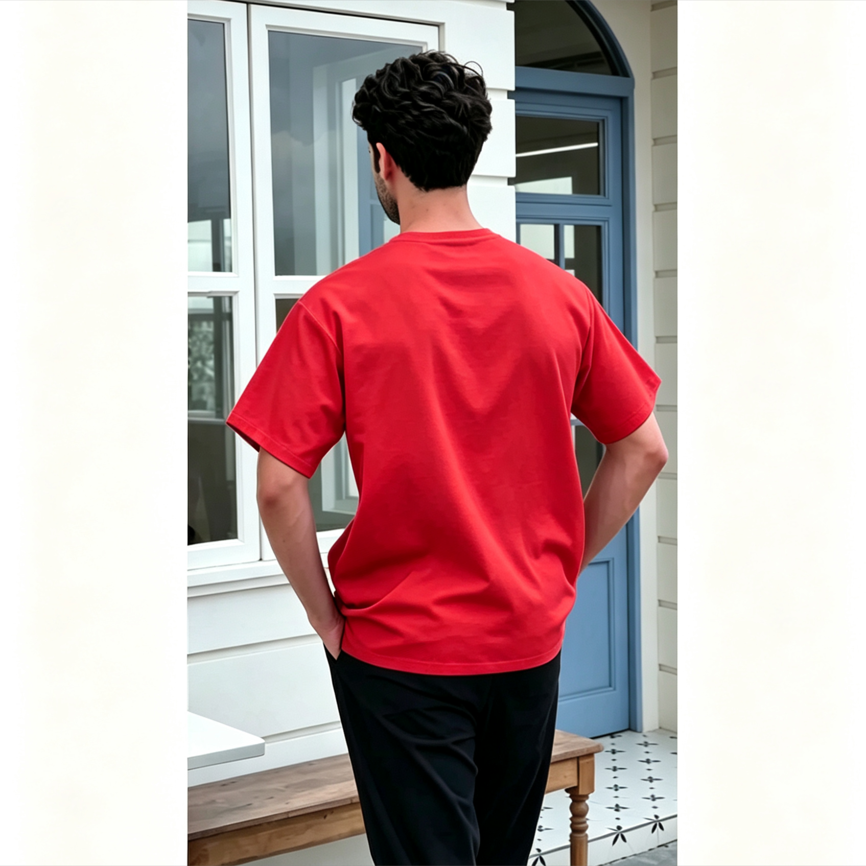 3-Button Henley Kurta Shirt - Premium Ironless Muslim Top for Men
