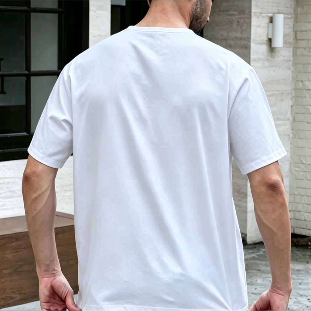 Men's Modern 3-Button Henley Kurta Shirt