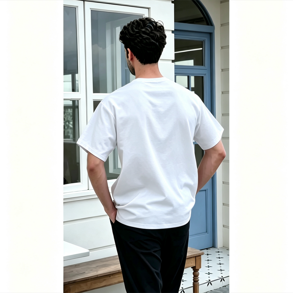 Men's Modern 3-Button Henley Kurta Shirt