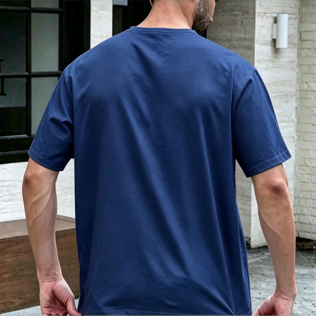 Short Sleeve Top Modern Muslim Kurta Laluan Angin Casual T-Shirt