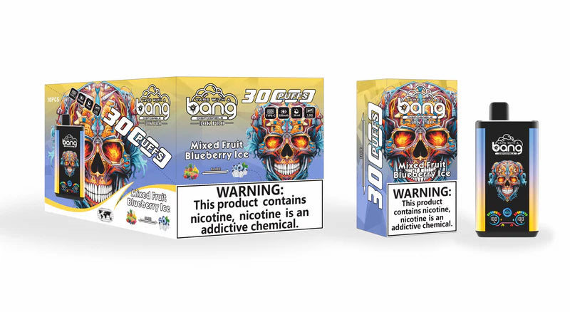 Bang 30000 Puffs PRO 30k puffs Disposable Vape(0% TO 5%Nicotine ) 30ML 850mah Rechargeable 16 Flavors