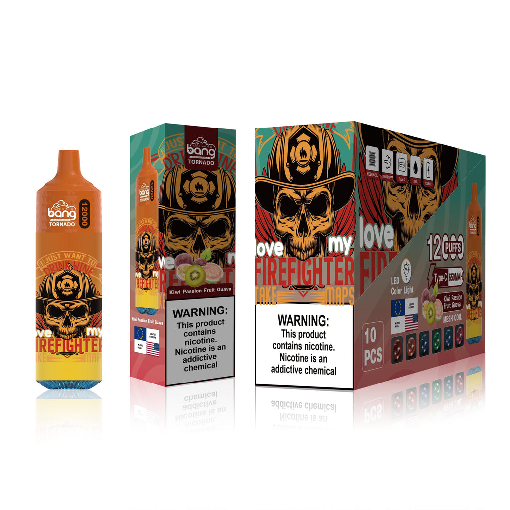BangKing 12000 Puffs Smart Full Screen Turn Ice Wholesale Disposable Vape Puff 12k Prefilled Pod-850mAh Battery, 40ml E-liquid, Multiple Nicotine 12 Flavors