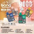BANG Pyne 9000 Puffs Disposable Vape Wholesale-16ml E-liquid, Multiple Nicotine 12 Flavors
