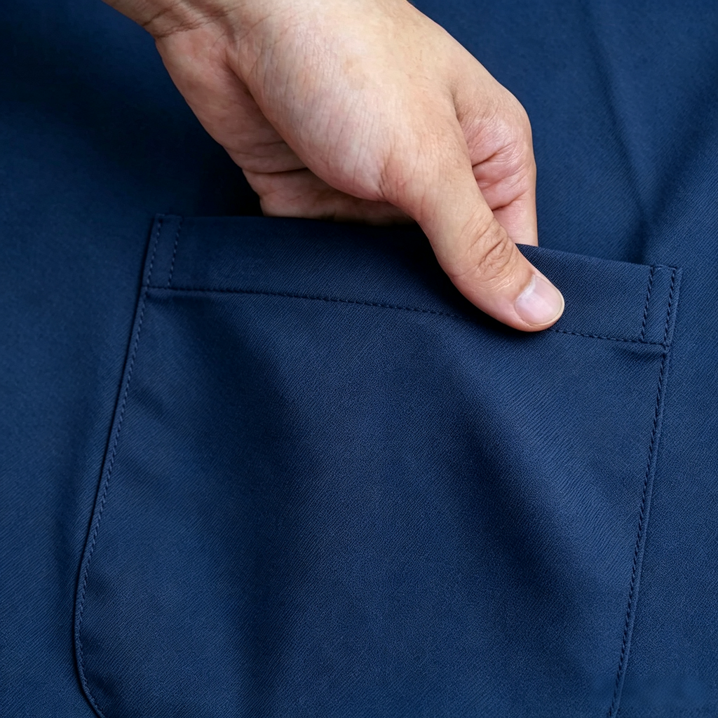 Premium One-Button Kurta | Ironless Abloh Crepe - Sophisticated & Tailored Fit