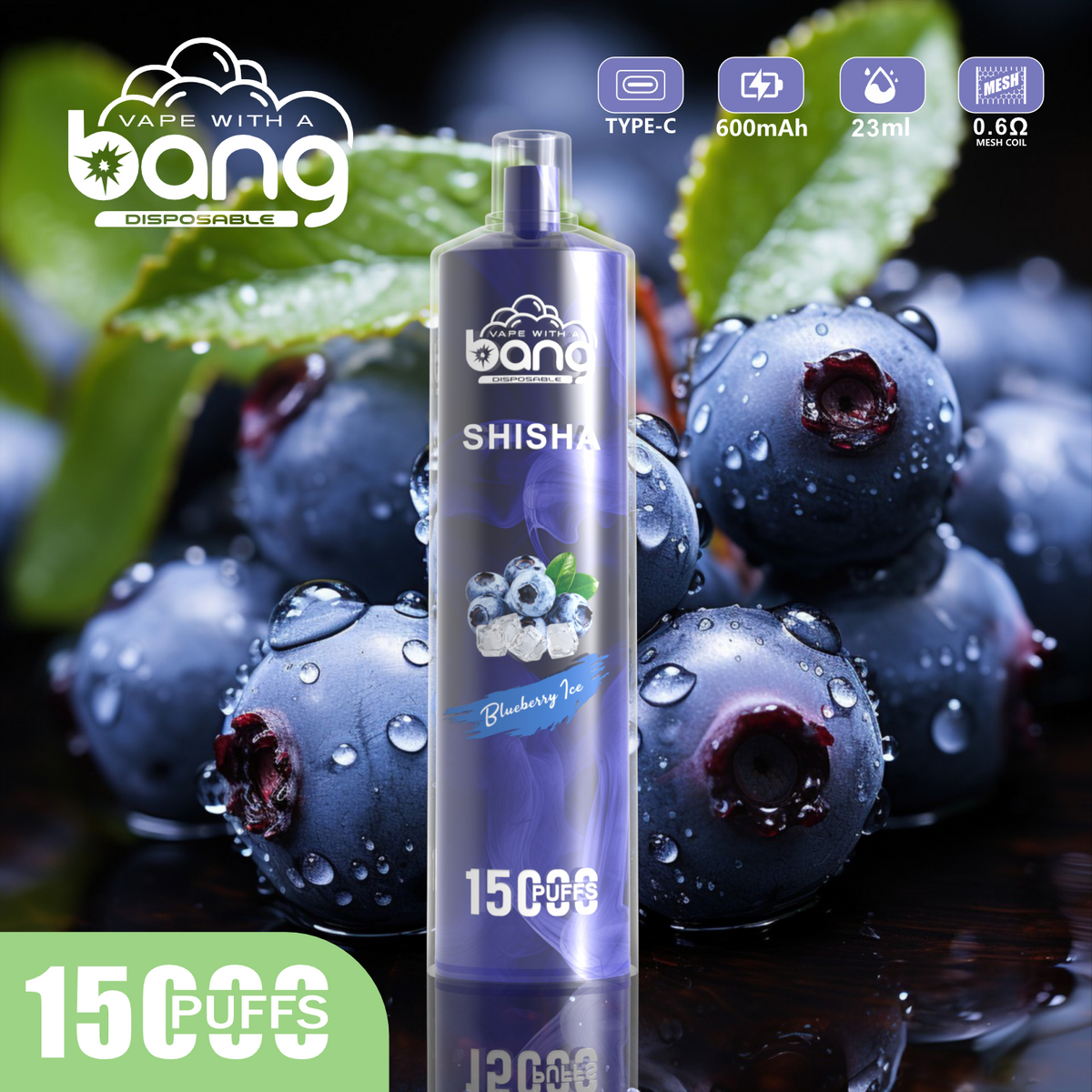 Bang King 15000 Puffs Vape 15K Disposable Vape Pen E Cigarette Prefilled 30ml 850mAh