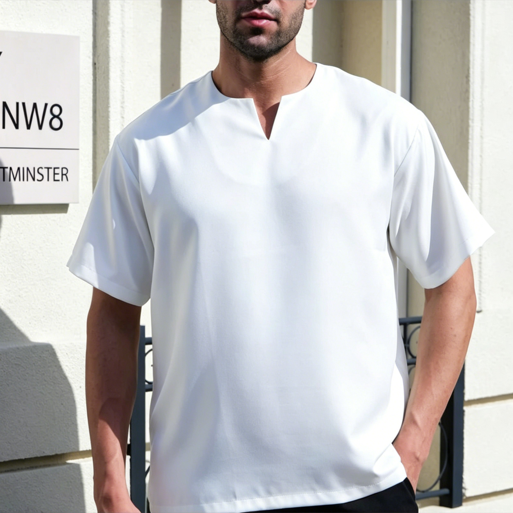 Ironless Off White Kurta Shirt - Premium Breathable Islamic Top for Eid