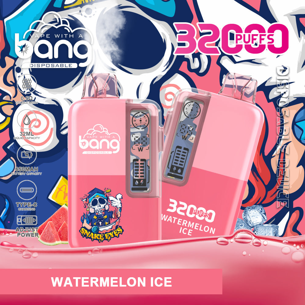 BangKing 32000 Puffs 32K Smart Full Screen Turn Ice Wholesale Disposable Vape Puff 32k Prefilled Pod – 650mAh Battery, 32ml E-liquid, Multiple Nicotine Strength Options  12 Flavors