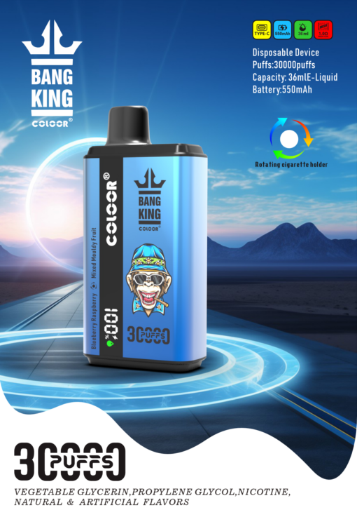 BANGBOX 30000 puffs dual flavors vape LED Display 35ml capcity Batterya 850MAH 12 Flavors