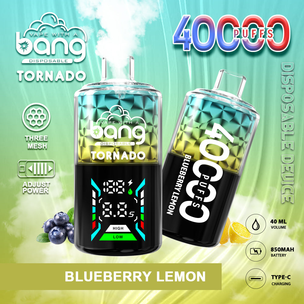 Bang 40000 Puffs 40K Pro Puffs Smart Full Screen Description Disposable Vape Pen E Cigarette 30ml 850mAh Prefilled