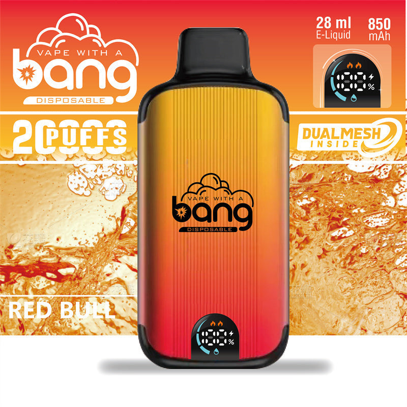 Bang King Double Crystal 20000 Puffs Vape(0% to 5% Nicotine) 20K Disposable Vape Pen E Cigarette Prefilled 25ml 650mAh 12 Flavors