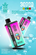 Bang King 30000 Puff Disposable E-Cigarette Vape Double Flavor Digital Display Bang 30k Puff Vape-550mAh Battery, 36ml E-liquid, Multiple Nicotine 12 Flavorsr