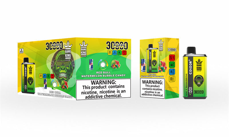Bang King 30000 Puff Disposable E-Cigarette Vape Double Flavor Digital Display Bang 30k Puff Vape-550mAh Battery, 36ml E-liquid, Multiple Nicotine 12 Flavorsr