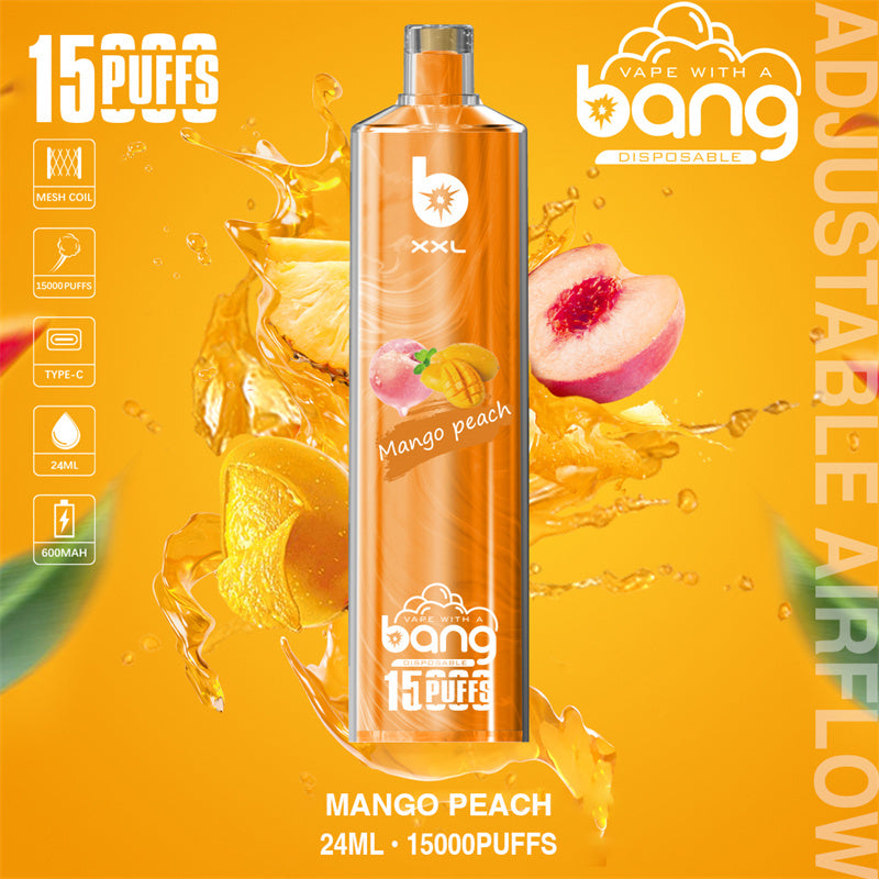 Mini Vape Pen Bang King 15000 Puff Shisha Digital Screen Vape Liquid Crystal Bar 15000 Puffs Al Fahker Shisha-600mAh Battery, 15ml E-liquid, Multiple Nicotine 20 Flavors