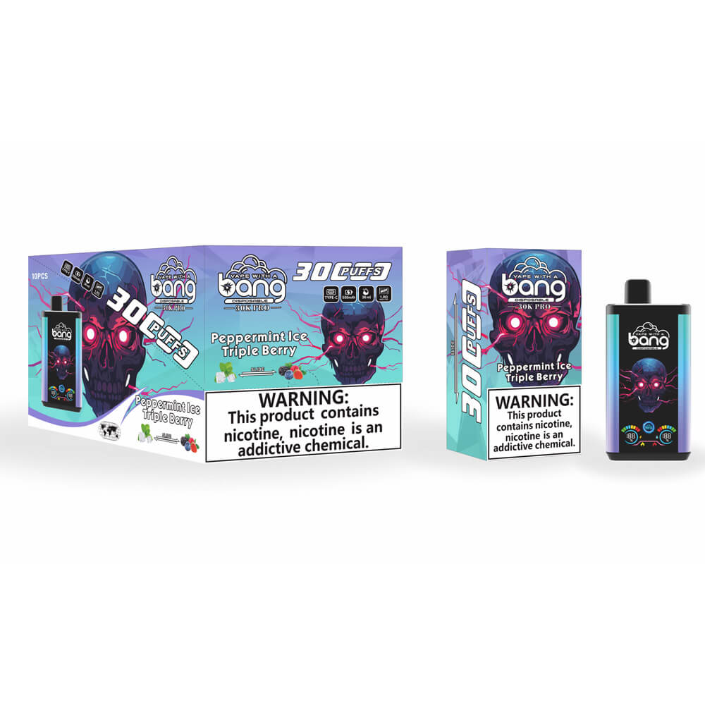 Bang Large screen 30000 PUFF dual flavors Disposable Vape In Sales-850mAh Battery, 36ml E-liquid, Multiple Nicotine 12 Flavors
