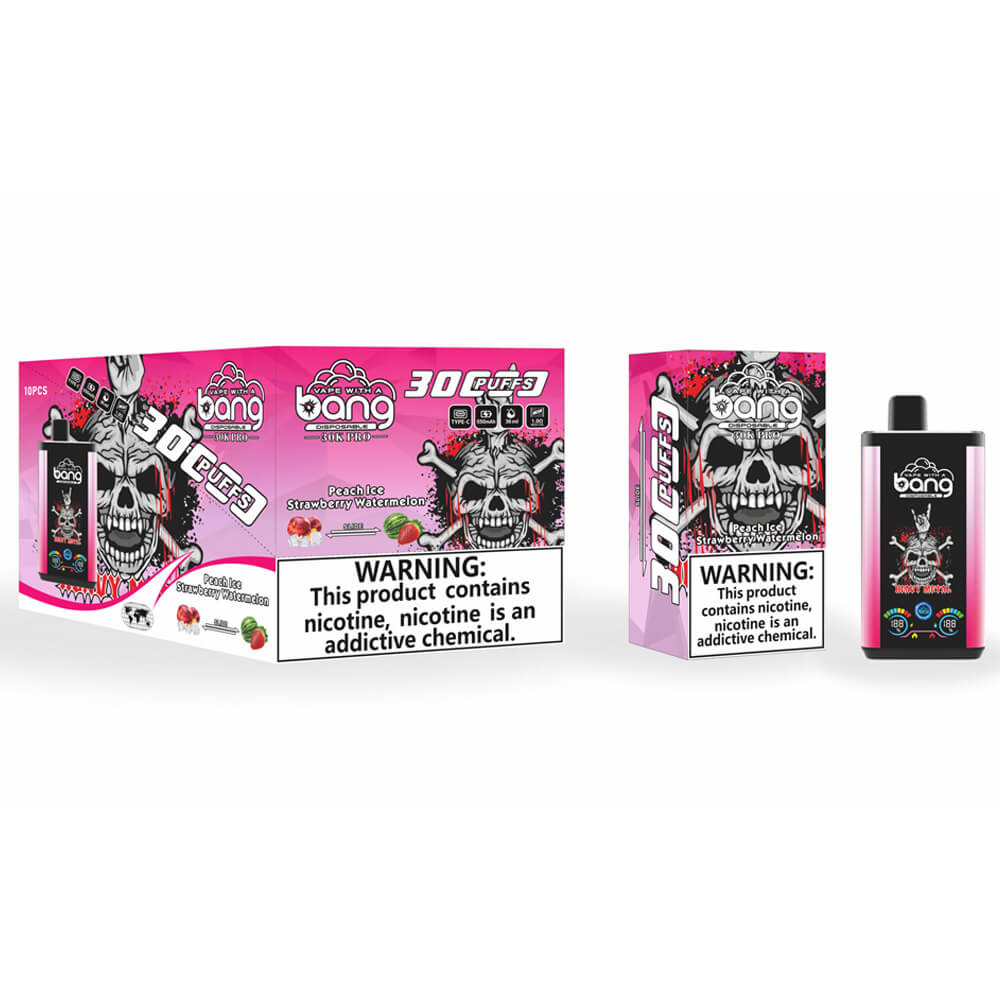 Bang Large screen 30000 PUFF dual flavors Disposable Vape In Sales-850mAh Battery, 36ml E-liquid, Multiple Nicotine 12 Flavors