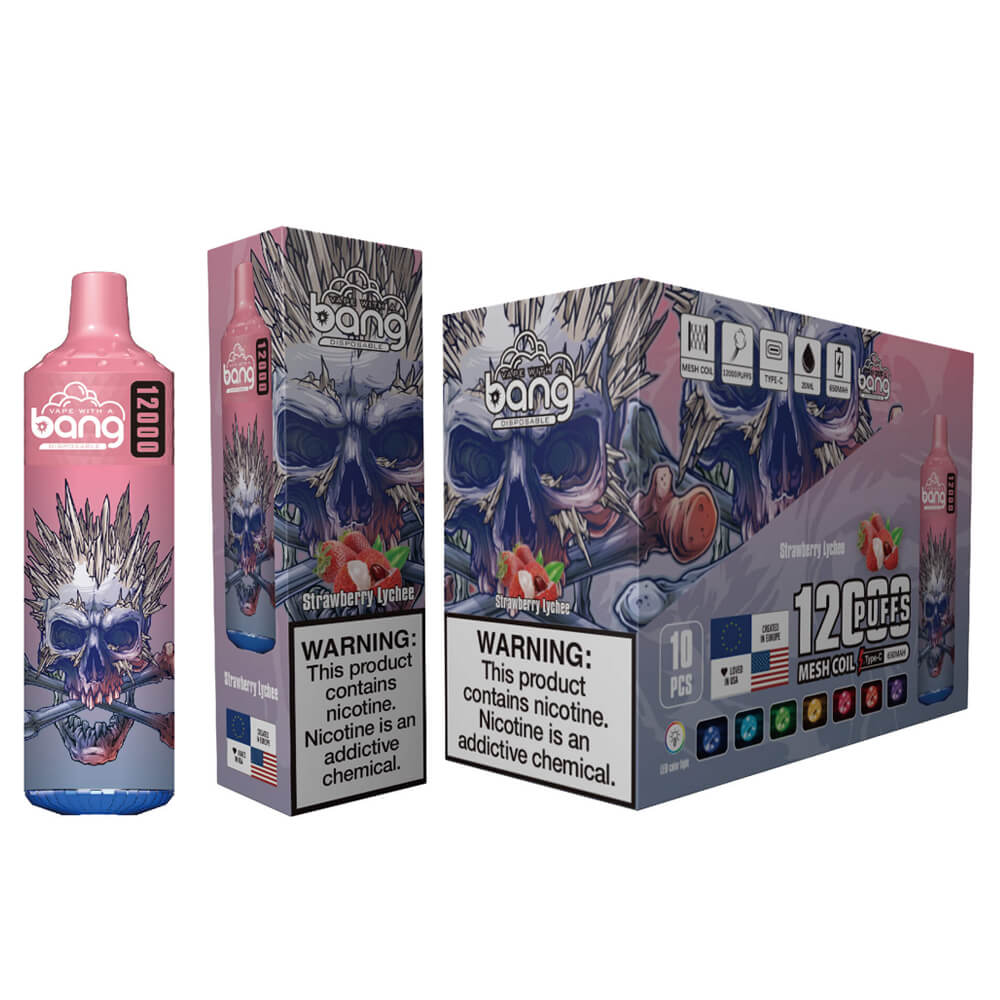 BANG  MESHCOLL 12000 PUFF Disposable Vape In Sales-650mAh Battery, 20ml E-liquid, Multiple Nicotine 20 Flavors