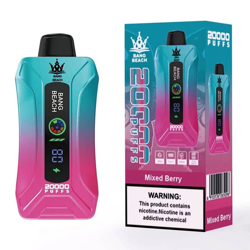 Bang Beach 20000 Puffs Disposable Vape- 35ml 650mAh E-liquid, 0%-5% Nicotine, 12 Flavors