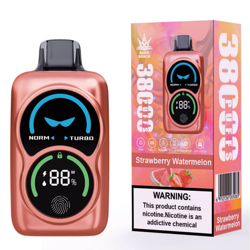 Bang Beach 38000 Puffs Disposable Vape- 38ml 850mAh E-liquid, 0%-5% Nicotine, 12 Flavors