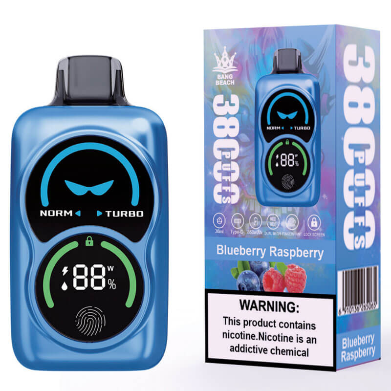 Bang Beach 38000 Puffs Disposable Vape- 38ml 850mAh E-liquid, 0%-5% Nicotine, 12 Flavors