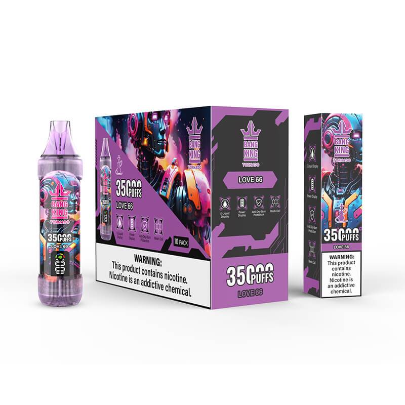 Bang King 35000 Puffs Disposable Vape(0%-5% Nicotine) - 35ml E-Liquid, 700mAh Battery 12 Flavors