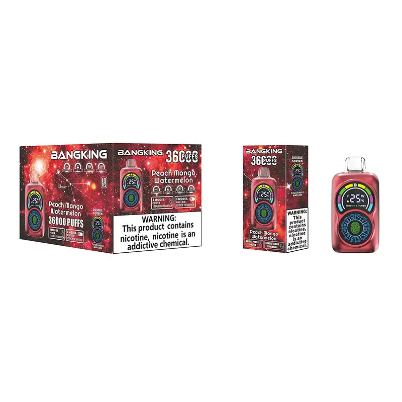 Bang King 36000 Puffs Disposable Vape - 30ml E-Liquid, 650mAh Battery 12 Flavors
