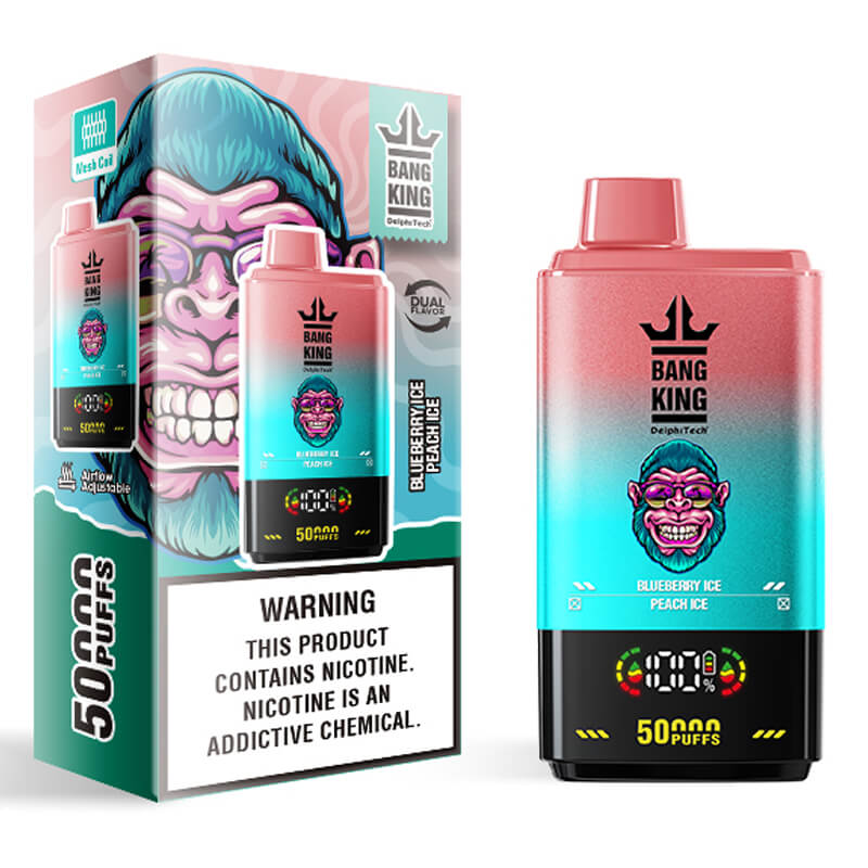Bang King 50000 Puffs Disposable Vape(0% to 5% Nicotine) - 50ml E-Liquid, 850mAh Battery