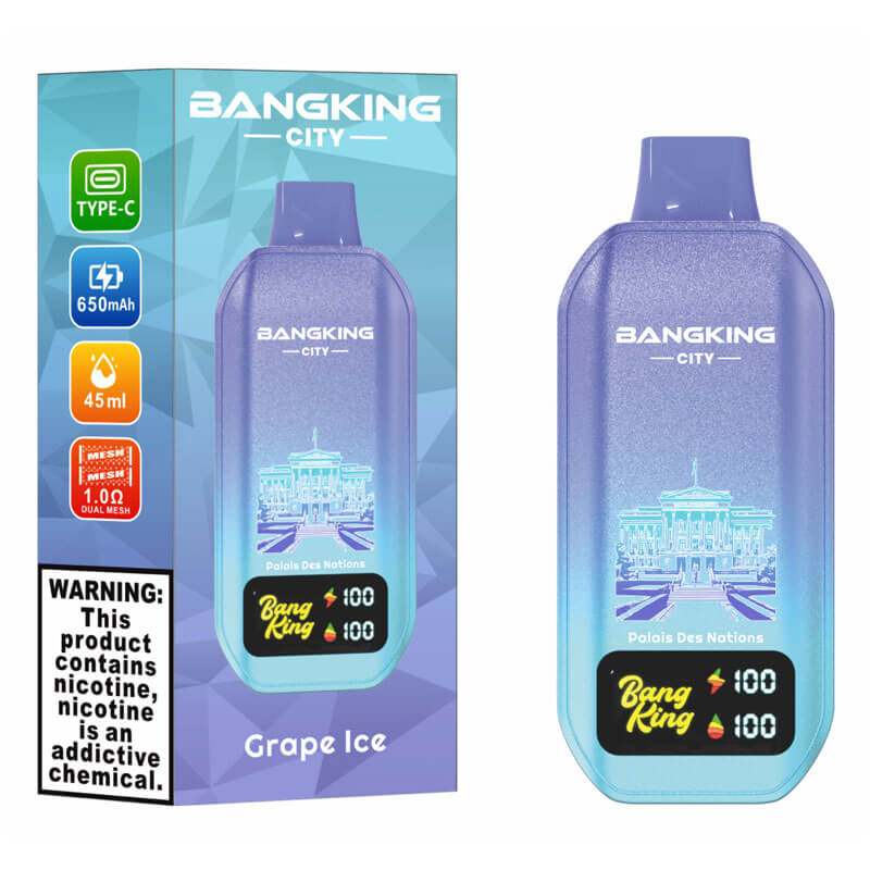 Bang King City 50000 Puffs Disposable Vape(0% to 5% Nicotine) - 45ml E-Liquid, 650mAh Battery