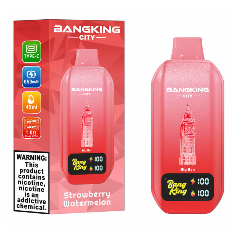 Bang King City 50000 Puffs Disposable Vape - 45ml E-Liquid, 650mAh Battery 12 Flavors