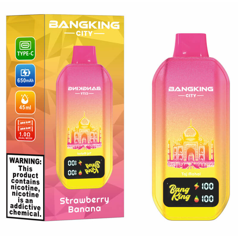 Bang King City 50000 Puffs Disposable Vape(0% to 5% Nicotine) - 45ml E-Liquid, 650mAh Battery