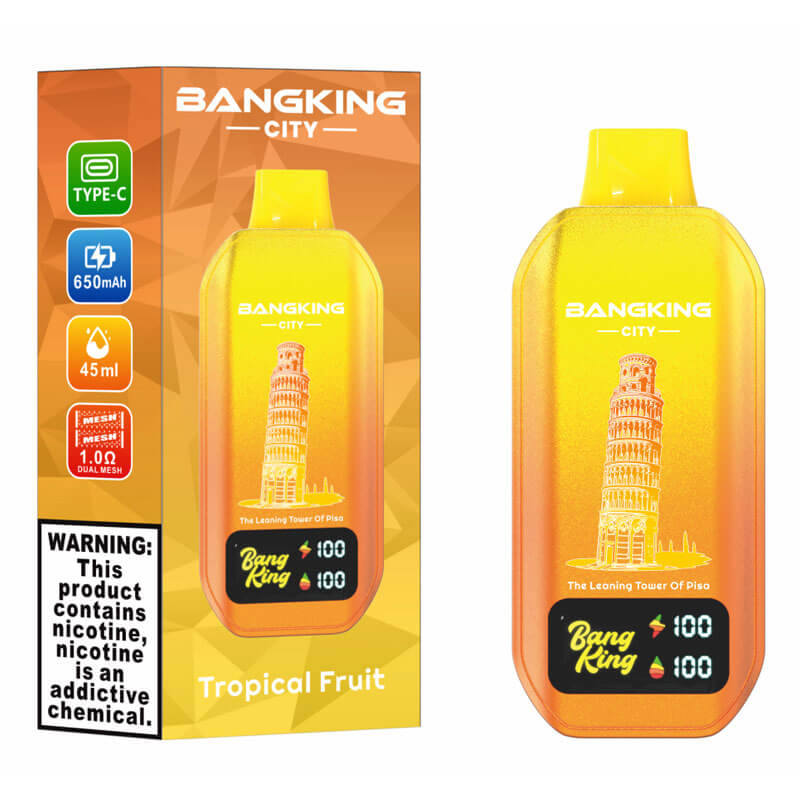 Bang King City 50000 Puffs Disposable Vape(0% to 5% Nicotine) - 45ml E-Liquid, 650mAh Battery