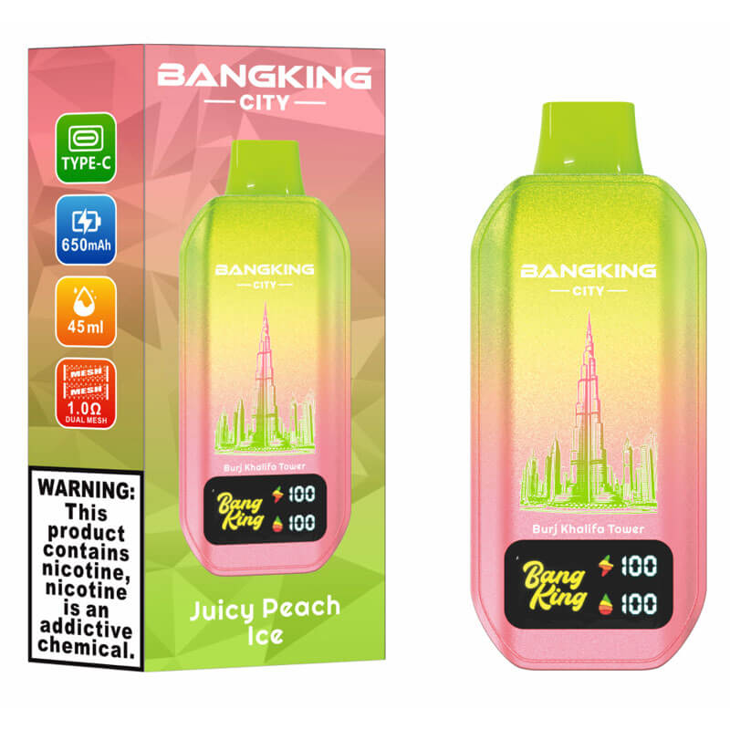 Bang King City 50000 Puffs Disposable Vape - 45ml E-Liquid, 650mAh Battery 12 Flavors
