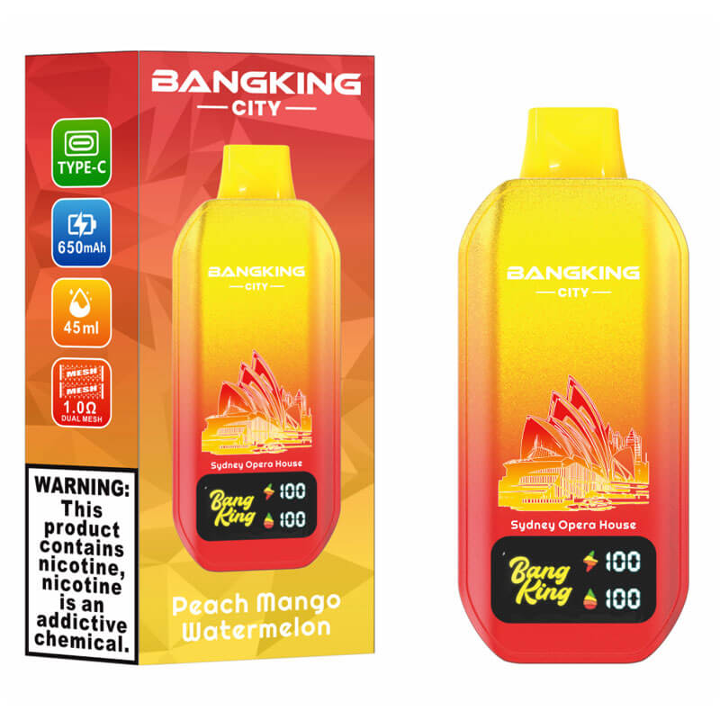Bang King City 50000 Puffs Disposable Vape - 45ml E-Liquid, 650mAh Battery 12 Flavors