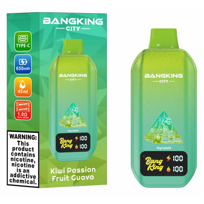 Bang King City 50000 Puffs Disposable Vape- 45ml E-Liquid, 650mAh Battery 12 Flavors