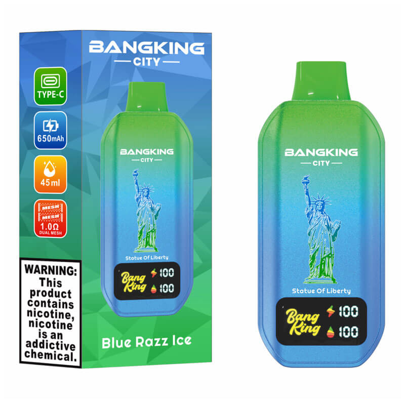 Bang King City 50000 Puffs Disposable Vape - 45ml E-Liquid, 650mAh Battery 12 Flavors