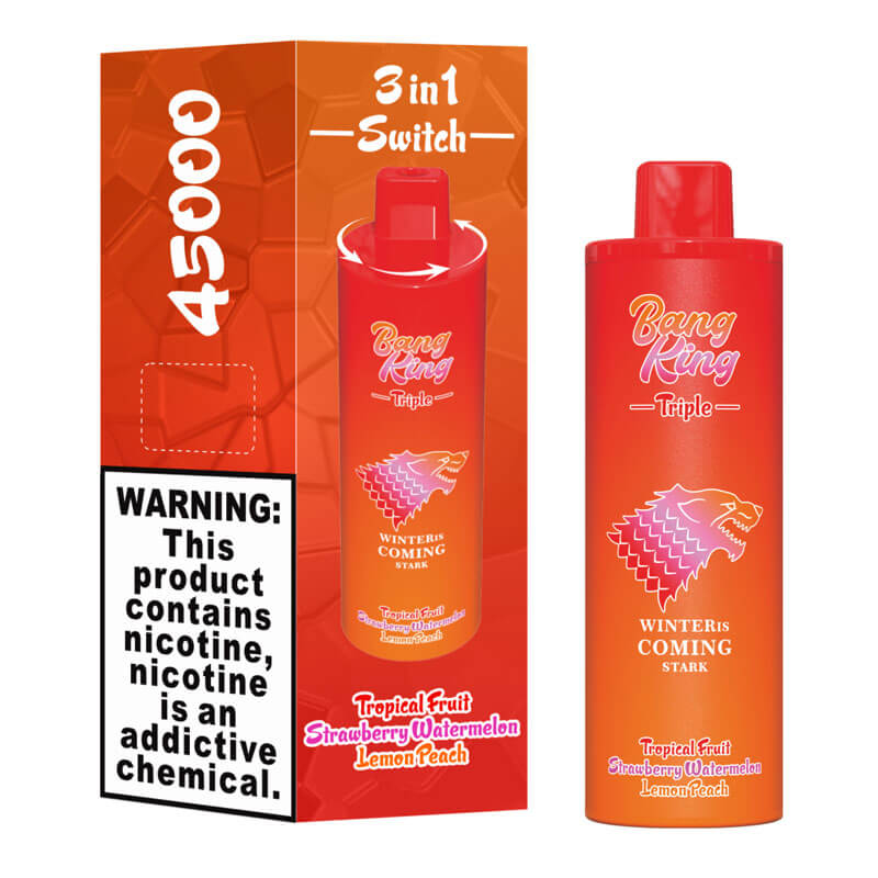 Bang King Triple 45000 Puffs 3 in 1 Disposable Vape - 3*15ml E-Liquid, 650mAh Battery 12 Flavors